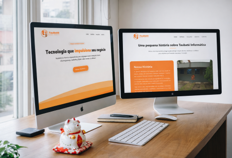Vitrine digital com site profissional e hospedagem